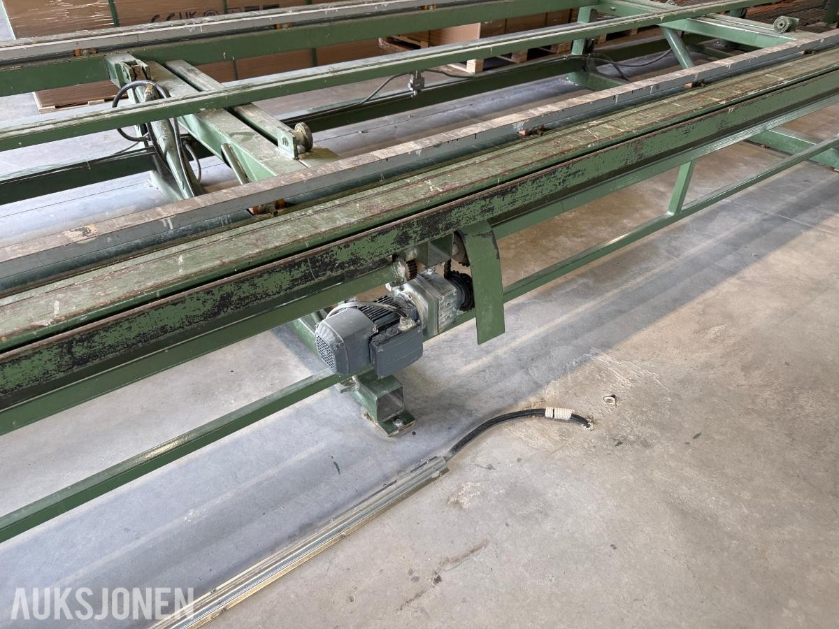 Hydraulisk butterfly-/vendeanlegg for veggelementer